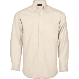 Stone Brushed Cotton Twill Lounge Long Sleeve Mens